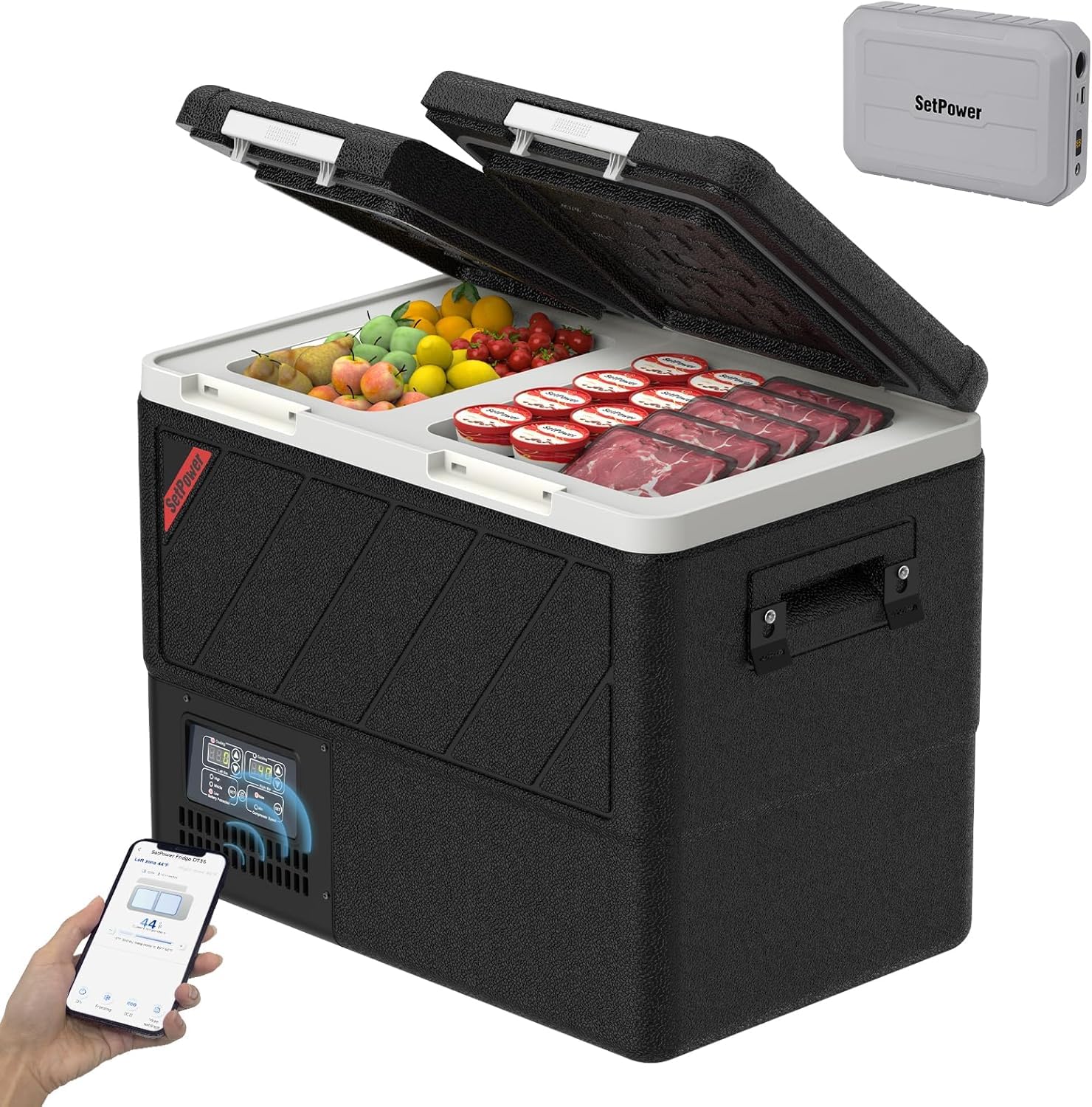 テラファイト【格安】 Amazon.com: Setpower DT45 Car Refrigerator 12V Portable Fridge